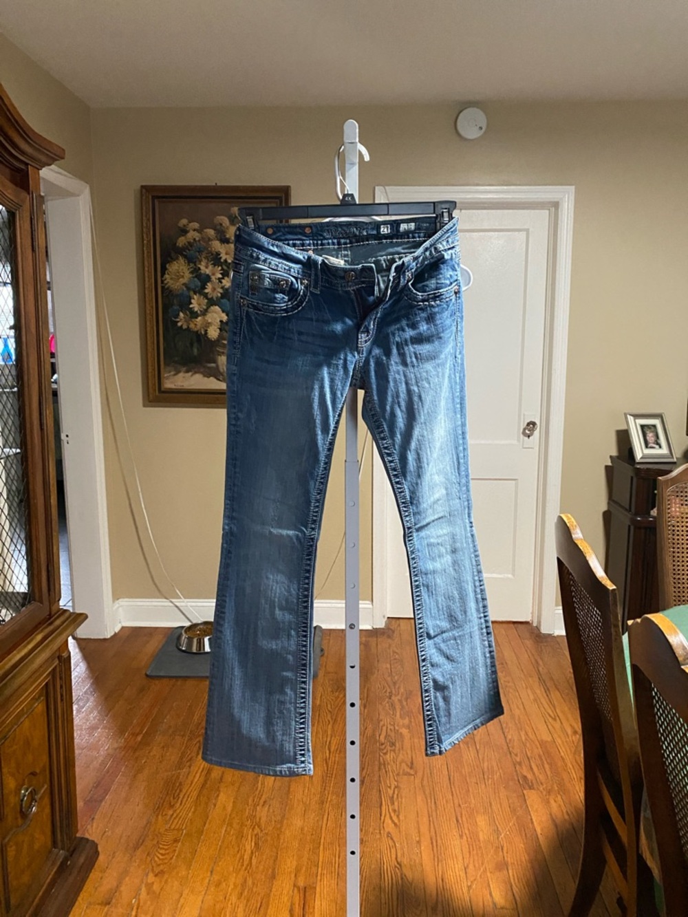 Miss Me Blue Flare Jeans - Mid Wash